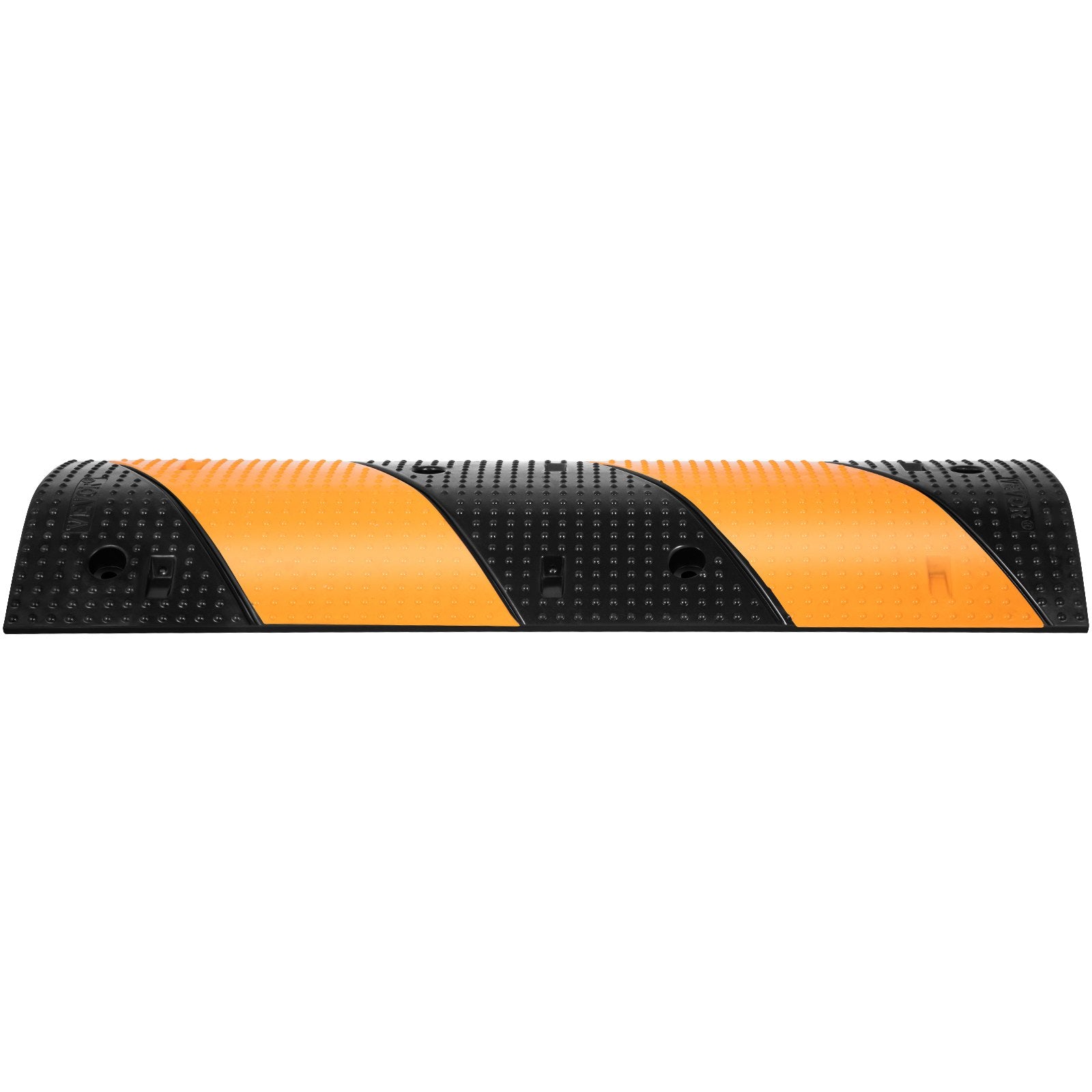Rubber Speed Bump, 2 Pack 2 Channel Speed Bump Hump, 42"" Long Modular Speed Bump Rated 22000 LBS Load Capacity, 40.2 x 11.8 x 2.4 inch Garage Speed Bump for Asphalt Concrete Gravel Driveway