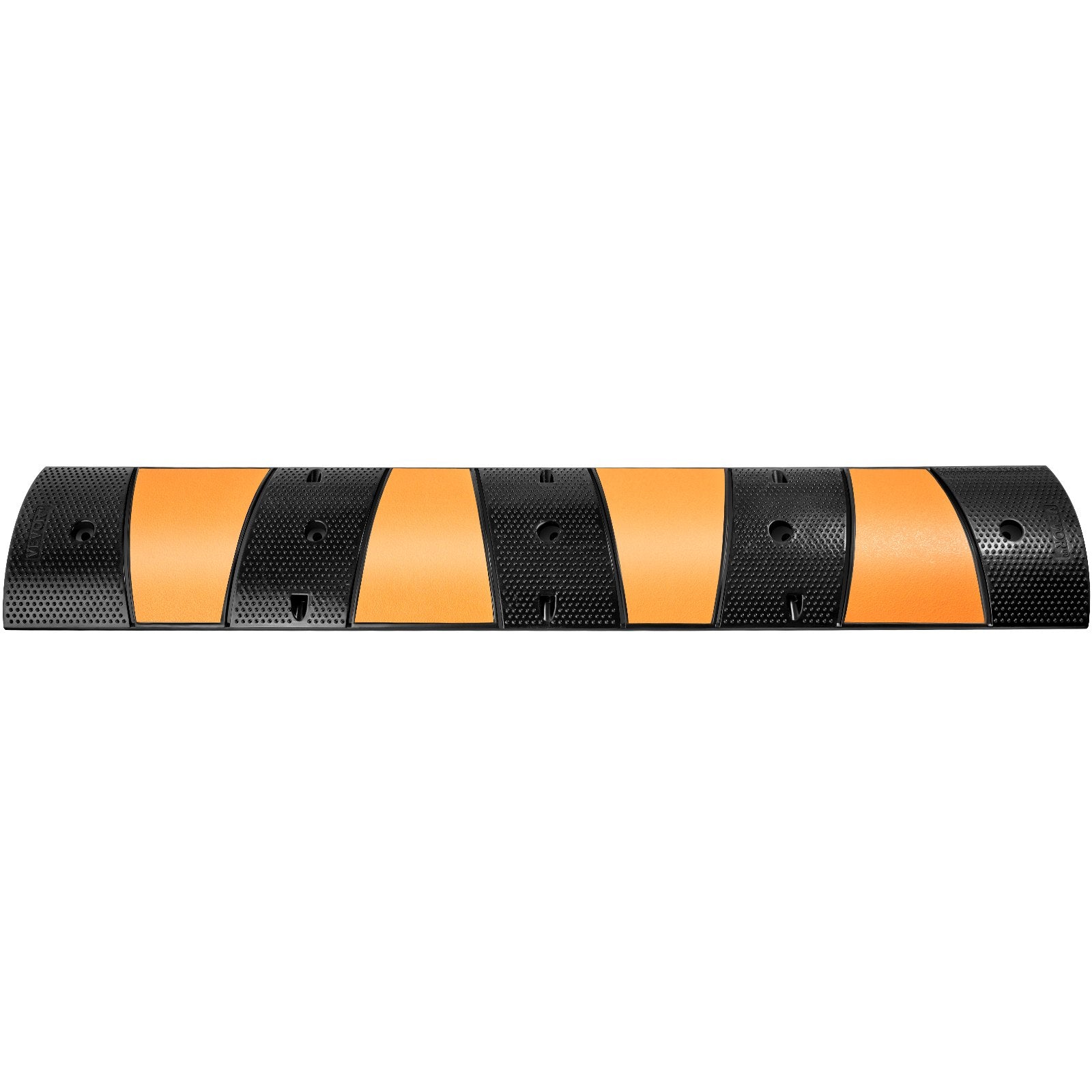 Automotive Decor: VEVOR Rubber Speed Bump, 1 Pack 2 Channel Speed Bump Hump, 72.8"" Long Modular Speed Bump Rated 22000 LBS Load Capacity, 72.8 x 12.2 x 2.2 Garage Speed Bump for Asphalt Concrete Gravel Driveway-6 FT