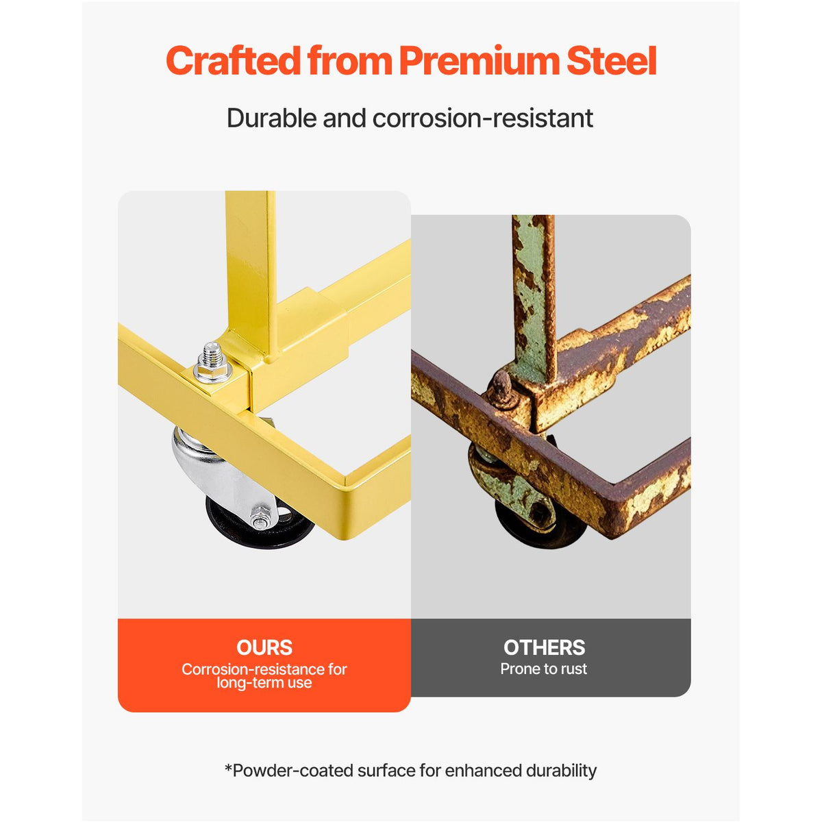 Engine Stand, 340 KG Load Capacity Engine Motor Stand with Adjustable Width & Length, Heavy-Duty Steel Motor Holder with 4 Swivel Casters and 2 Ratchet Straps, Suitable for Most Engines