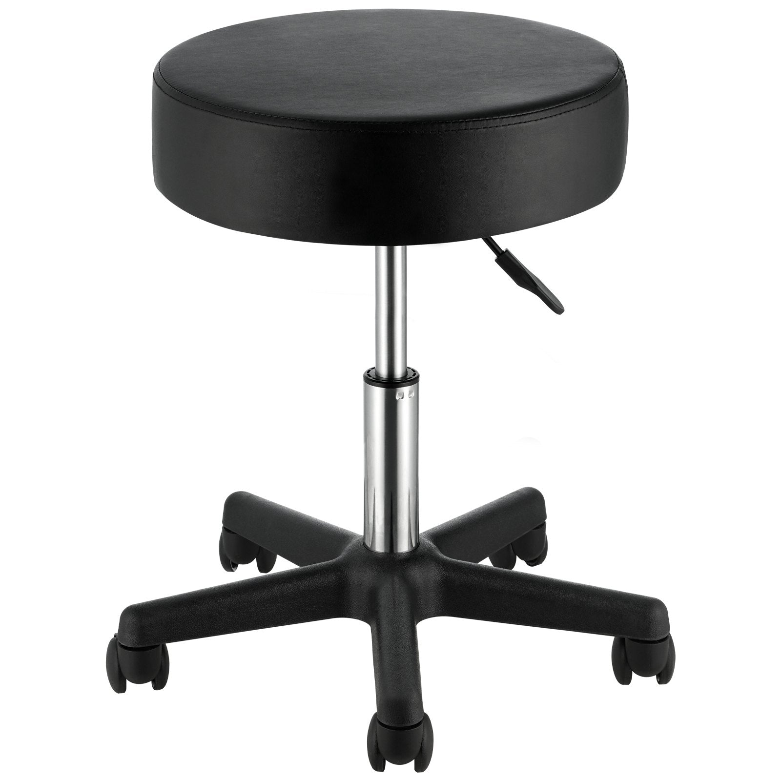 Mobility & Accessibility: VEVOR Rolling Stools with Wheels, 400 LBS Weight Capacity Adjustable Height Stool with Ultra-Thick Seat Cushion, Swivel Stools Chair for Salon, Bar, Home, Office, Tatoo, Medical, Massage, Black