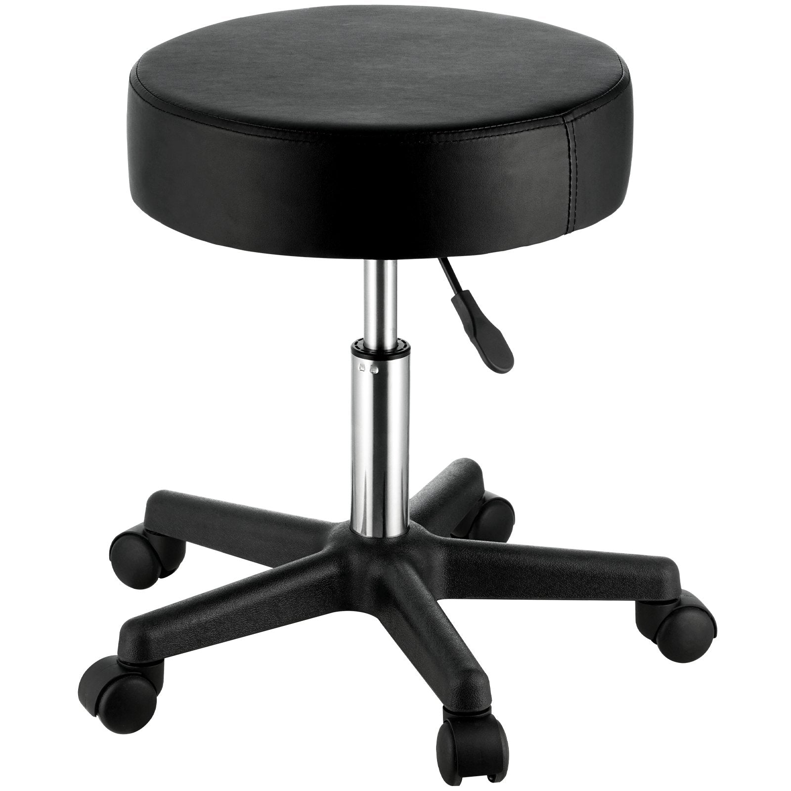 Mobility & Accessibility: VEVOR Rolling Stools with Wheels, 400 LBS Weight Capacity Adjustable Height Stool with Ultra-Thick Seat Cushion, Swivel Stools Chair for Salon, Bar, Home, Office, Tatoo, Medical, Massage, Black