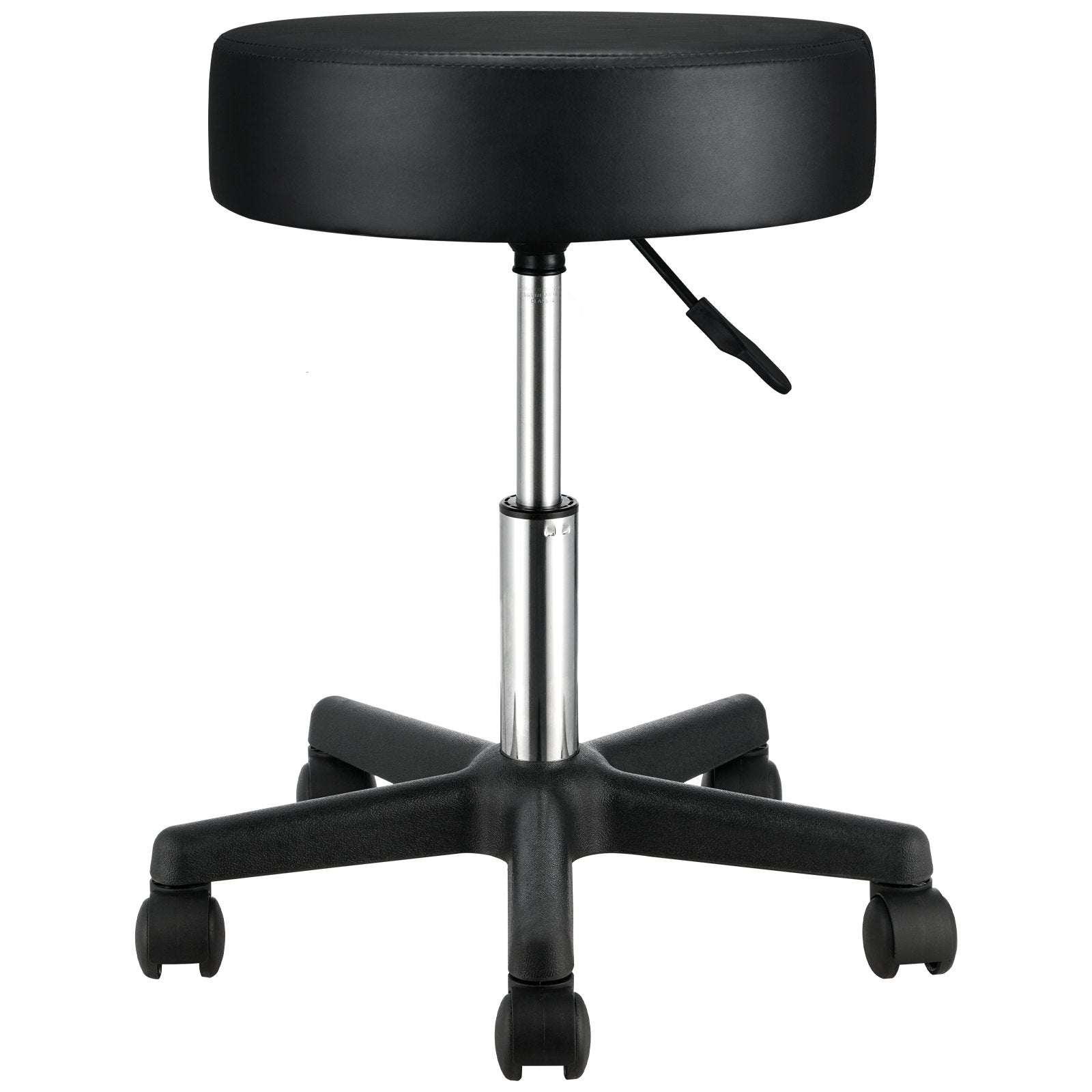 Mobility & Accessibility: VEVOR Rolling Stools with Wheels, 400 LBS Weight Capacity Adjustable Height Stool with Ultra-Thick Seat Cushion, Swivel Stools Chair for Salon, Bar, Home, Office, Tatoo, Medical, Massage, Black