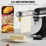 Gardening Tools: VEVOR Pasta Attachment for KitchenAid Stand Mixer, Stainless Steel Pasta Sheet Roller Attachment, Pasta Maker Machine Accessory with 8 Adjustable Thickness Knob, KitchenAid Pasta Attachment by VEVOR