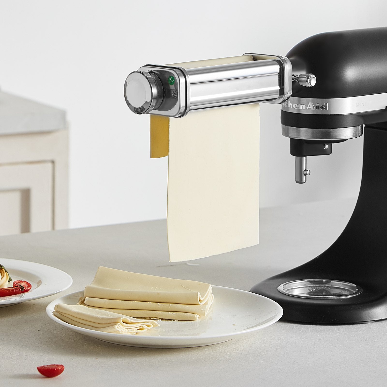 Gardening Tools: VEVOR Pasta Attachment for KitchenAid Stand Mixer, Stainless Steel Pasta Sheet Roller Attachment, Pasta Maker Machine Accessory with 8 Adjustable Thickness Knob, KitchenAid Pasta Attachment by VEVOR