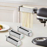 Food Mixers & Blenders: VEVOR 3Pcs Pasta Attachment for KitchenAid Stand Mixer Pasta Roller Cutter Set