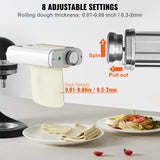 Speciality Appliances: VEVOR Pasta Attachment for KitchenAid Stand Mixer, 3-IN-1 Stainless Steel Pasta Roller Cutter Set Including Pasta Sheet Roller, Spaghetti and Fettuccine Cutter, 8 Adjustable Thickness Knob Pasta Maker