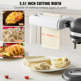 Speciality Appliances: VEVOR Pasta Attachment for KitchenAid Stand Mixer, 3-IN-1 Stainless Steel Pasta Roller Cutter Set Including Pasta Sheet Roller, Spaghetti and Fettuccine Cutter, 8 Adjustable Thickness Knob Pasta Maker