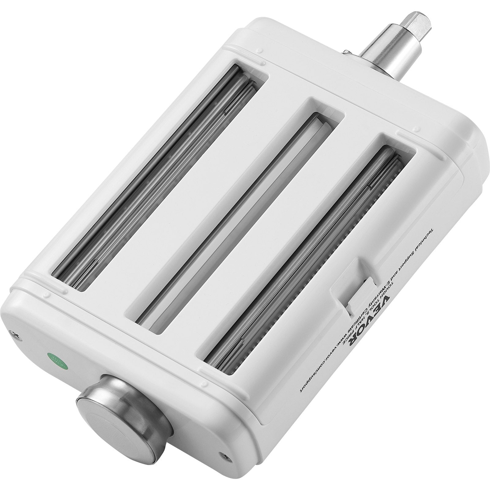 Pasta Attachment for KitchenAid Stand Mixer, 3-IN-1 Stainless Steel Pasta Roller Cutter Set Including Pasta Sheet Roller, Spaghetti and Fettuccine Cutter, 8 Adjustable Thickness Knob Pasta Maker