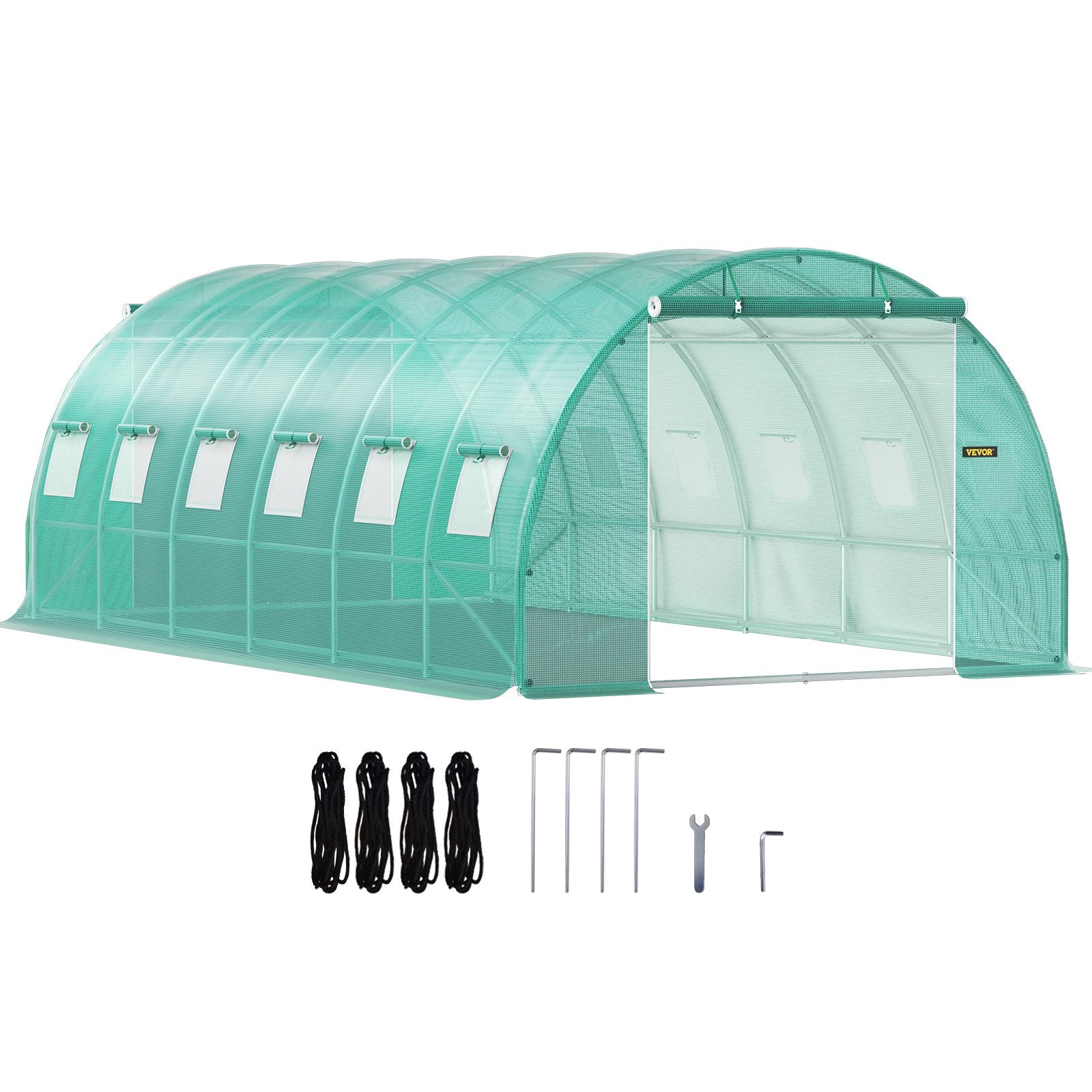 Caravan Accessories: VEVOR Walk-in Tunnel Greenhouse Galvanized Frame Waterproof Cover 20x10x7 ft