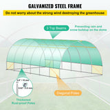 Caravan Accessories: VEVOR Walk-in Tunnel Greenhouse Galvanized Frame Waterproof Cover 20x10x7 ft