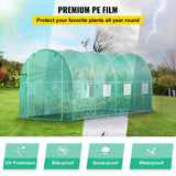 Caravan Accessories: VEVOR Walk-in Tunnel Greenhouse Galvanized Frame & Waterproof Cover 15x7x7 ft