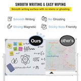Desk Accessories: VEVOR Mobile Dry Erase Board Magnetic Whiteboard w/ Stand 60 x 90cm Double Sided