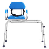 Cat Scratchers: VEVOR Sliding Tub Transfer Bench with 360 Degree Swivel Seat, Sliding Shower Chair with Pivoting Armrest & Padded Seat and Safety Belt, Height Adjustable Bath Chair for Elderly Disabled 330LBS