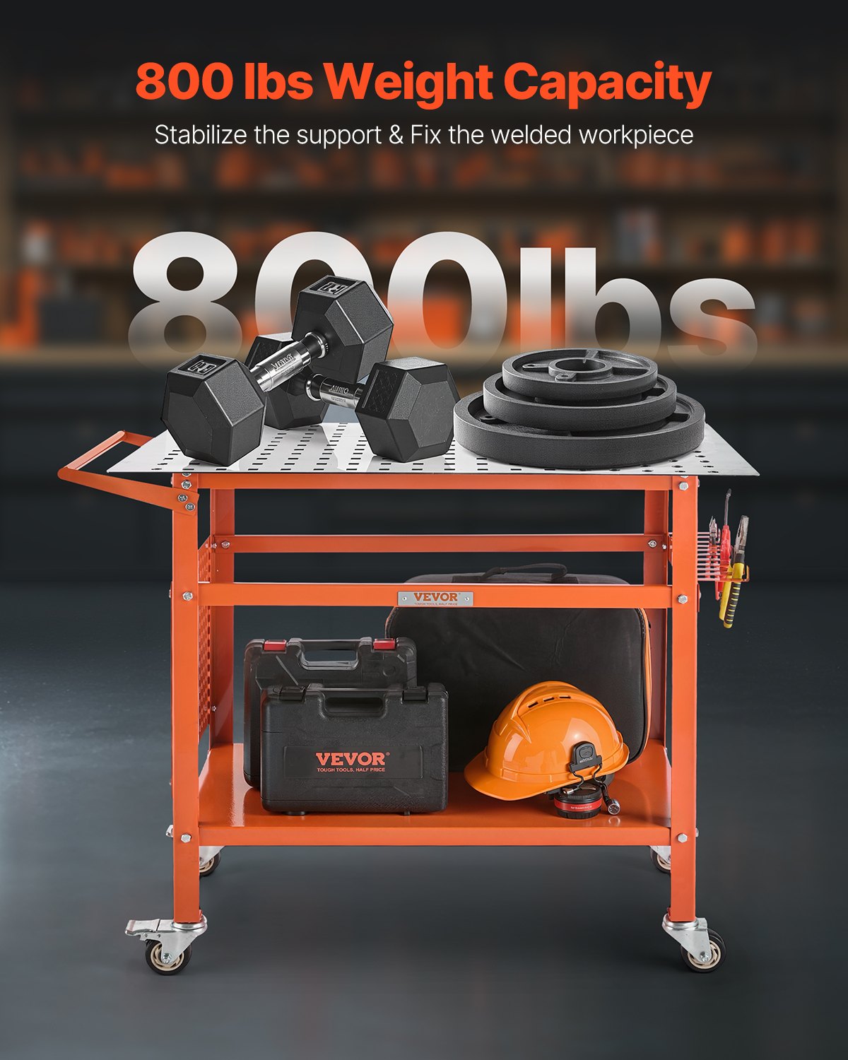 Kitchen & Bathroom DIY: VEVOR Welding Table 40"x24" Welding Workbench with 800LBS Static Weight Capacity