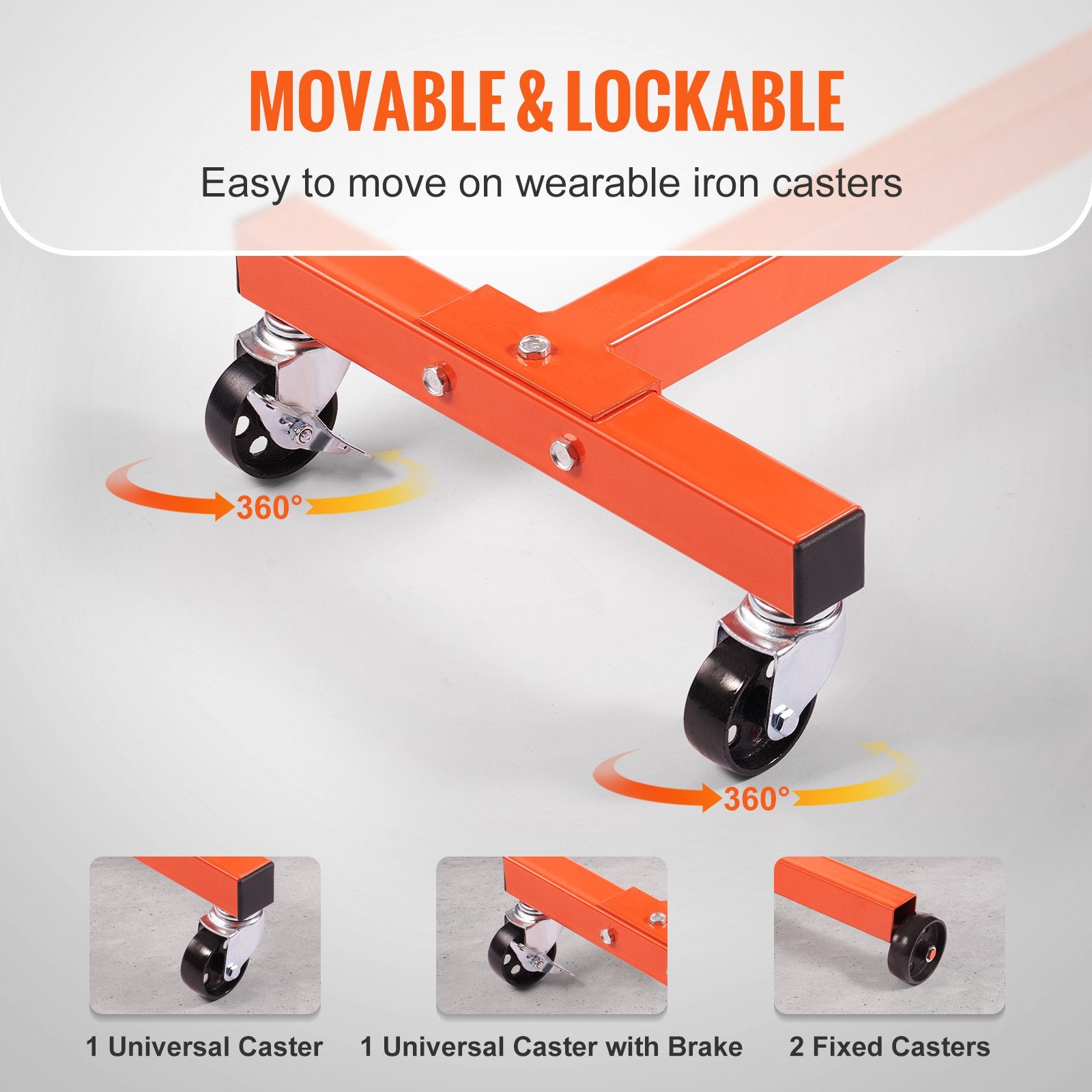 Automotive Lifts & Hoists: VEVOR Engine Stand 750LBS Motor Hoist Dolly 360 Degree Adjustable Mounting Head