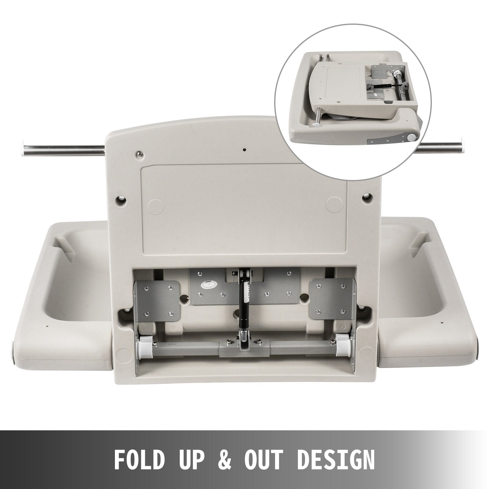 Changing Tables: VEVOR Horizontal Baby Changing Table Wall-mounted Baby Diaper Changing Station Vertical Fold Down Baby Changing Table