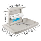 Changing Tables: VEVOR Horizontal Baby Changing Table Wall-mounted Baby Diaper Changing Station Vertical Fold Down Baby Changing Table