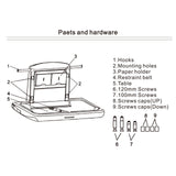 Changing Tables: VEVOR Horizontal Baby Changing Table Wall-mounted Baby Diaper Changing Station Vertical Fold Down Baby Changing Table