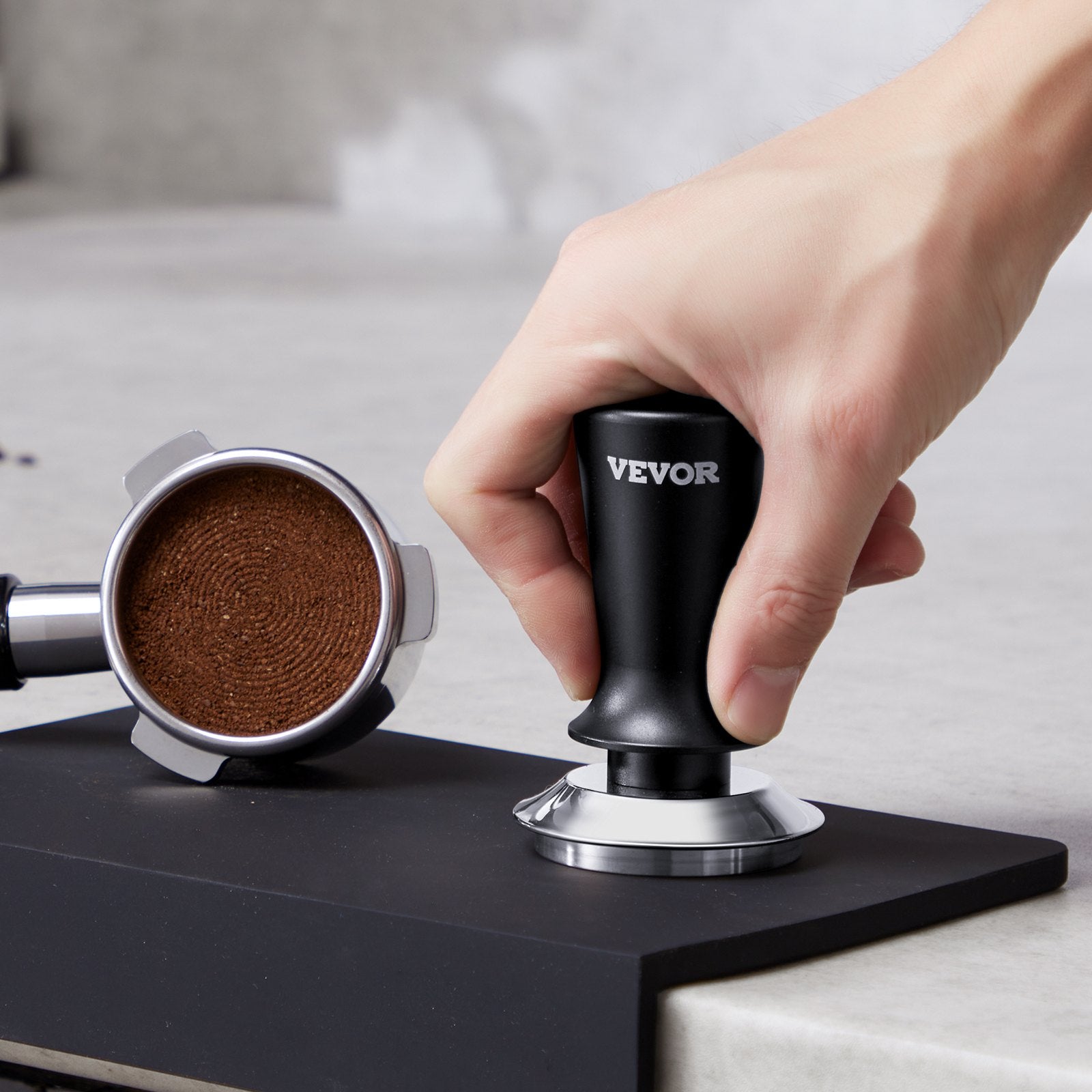 51mm/53mm/58mm Espresso Tamper Stainless Steel Coffee Tamper with Spring