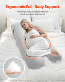Pillows: VEVOR Pregnancy Pillow, U-Shaped Full Body Maternity Pillow for Pregnant Women, Soft and Breathable Pregnant Support Pillows with Removable & Washable Cover, Perfect for Back, Belly, Hip, Legs Relief