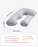 Pillows: VEVOR Pregnancy Pillow, U-Shaped Full Body Maternity Pillow for Pregnant Women, Soft and Breathable Pregnant Support Pillows with Removable & Washable Cover, Perfect for Back, Belly, Hip, Legs Relief