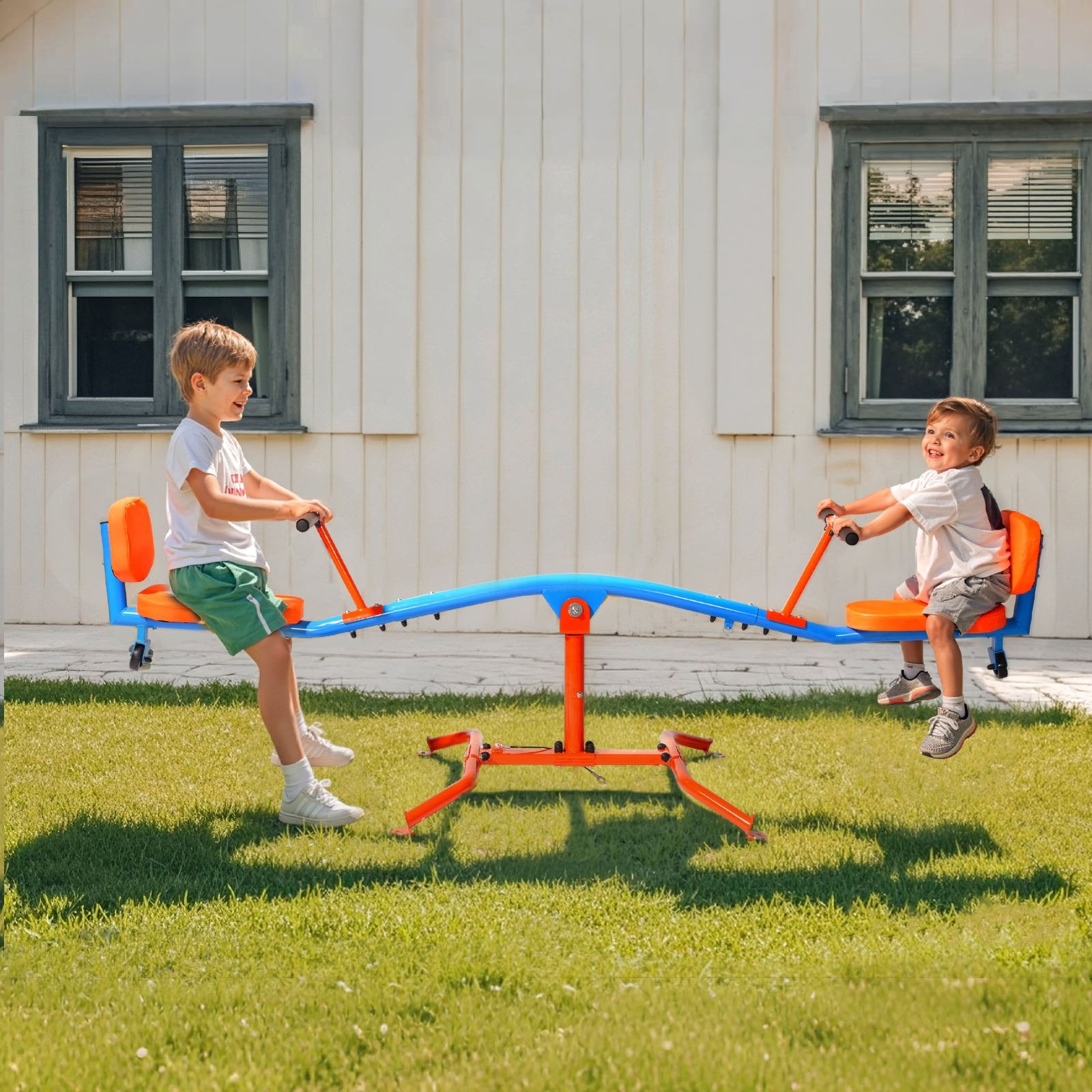 Life Jackets: VEVOR Kids Seesaw 136 kg Capacity 360 Degrees Rotating Teeter Totter Aged 3+