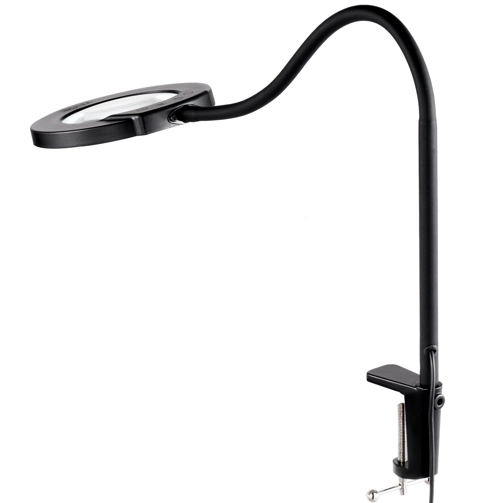 Makeup Mirrors: VEVOR 5X Floor Magnifying Glass with Light and Stand Flexible Gooseneck LED