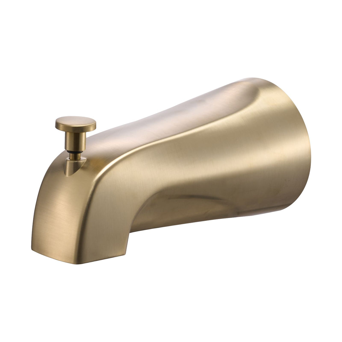 Tub and Shower Faucet Set, Complete with 127 mm Rainfall Shower Head and Bathtub Spout, 8-Setting Adjustable Spray, Single-Handle Tub Trim Kit with Brass Pressure Balancing Valve, Gold Finish