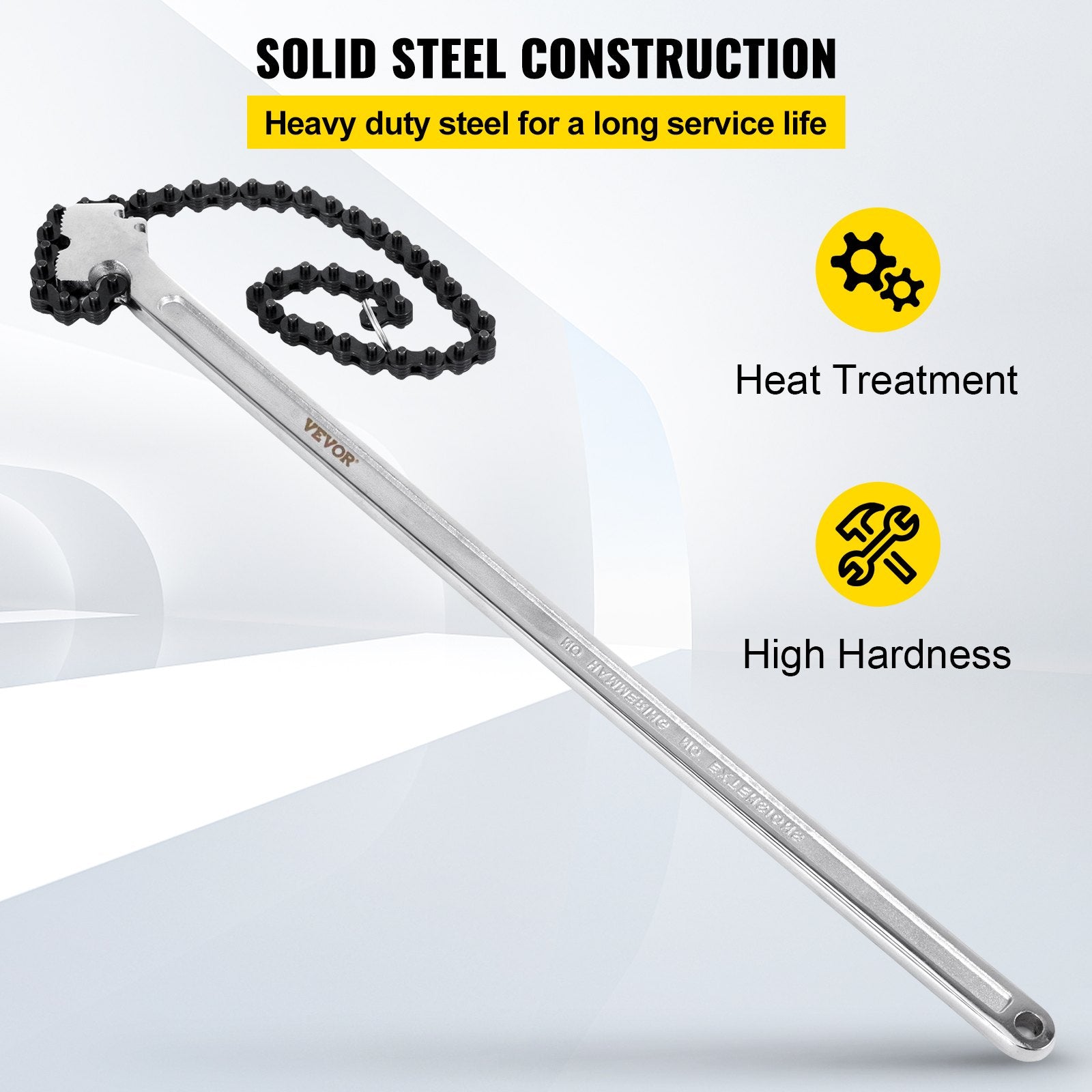 Greenhouses & Accessories: VEVOR 24 Inch Pipe Chain Wrench Heavy Duty 6.7 Inch Chain Wrench