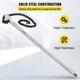 Greenhouses & Accessories: VEVOR 24 Inch Pipe Chain Wrench Heavy Duty 6.7 Inch Chain Wrench