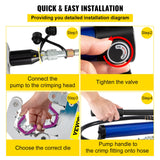 Pool Sweeps & Vacuums: Separable Hydraulic Hose Crimper 7 Dies With Aluminum Pump  A/C Air Condtioning Handheld Crimping Set