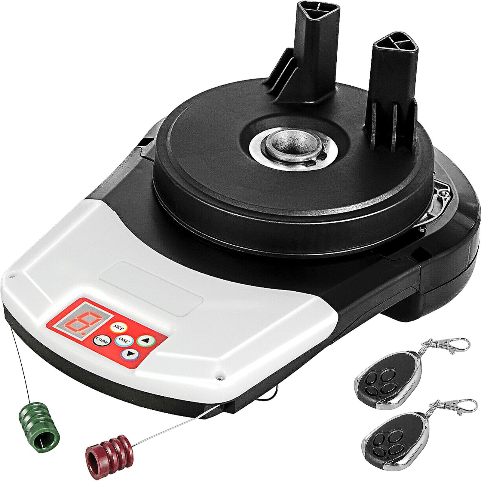 Fence & Gate Accessories: VEVOR Garage Roller Door Opener, 800 N Lift Force 164 ft Remote Control, 220V Electric Roller Gate Opener, Auto Garage Roller Gate Opener Kit with 2 Remote, Apply for Garage Store