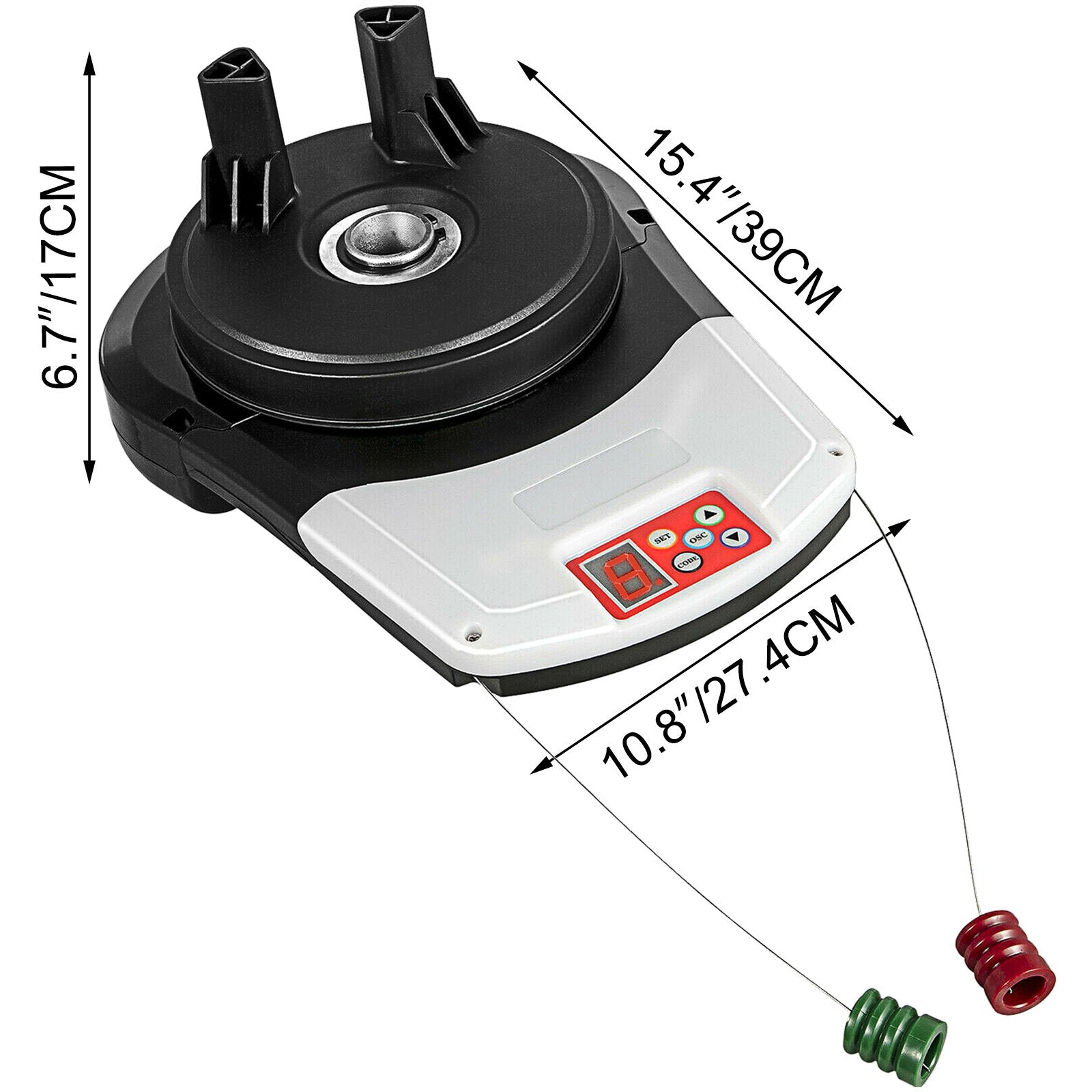 Fence & Gate Accessories: VEVOR Garage Roller Door Opener, 800 N Lift Force 164 ft Remote Control, 220V Electric Roller Gate Opener, Auto Garage Roller Gate Opener Kit with 2 Remote, Apply for Garage Store
