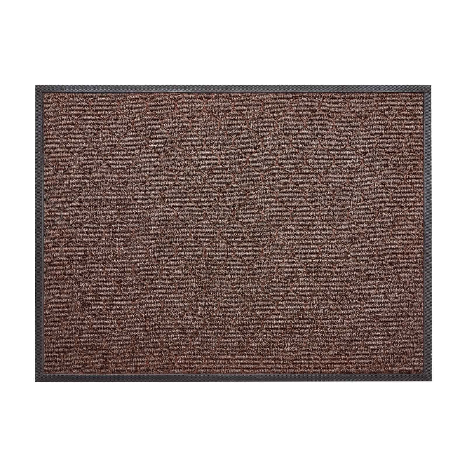 Foot Care: VEVOR Front Door Mat, 1194 x 889 mm Commercial Floor Mat for Indoor and Outdoor, Modern Stylish Carpet with TPE Backing, Heavy Duty Washable Entry Industrial Rug for Hallway, Balcony, Garage, Brown