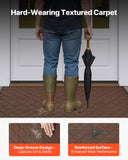 Foot Care: VEVOR Front Door Mat, 1194 x 889 mm Commercial Floor Mat for Indoor and Outdoor, Modern Stylish Carpet with TPE Backing, Heavy Duty Washable Entry Industrial Rug for Hallway, Balcony, Garage, Brown