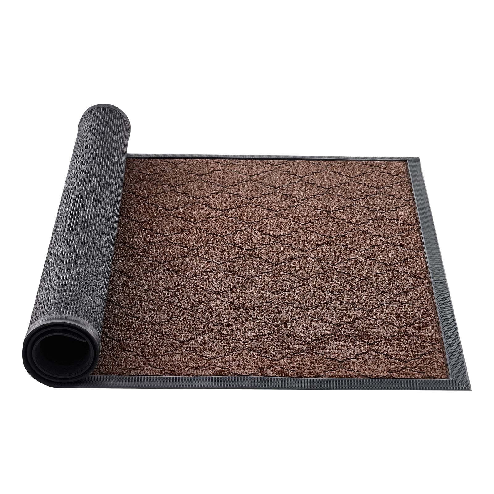 Foot Care: VEVOR Front Door Mat, 1194 x 889 mm Commercial Floor Mat for Indoor and Outdoor, Modern Stylish Carpet with TPE Backing, Heavy Duty Washable Entry Industrial Rug for Hallway, Balcony, Garage, Brown