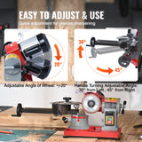 Saw Accessories: VEVOR Circular Saw Blade Sharpener, 370W Saw Blade Grinding with Water Injection, Water Injection Circular Saw Blade Sharpening & 6 Saw Centerings, 5-inch Grinding Wheel for Carbide Tipped Saw Blades