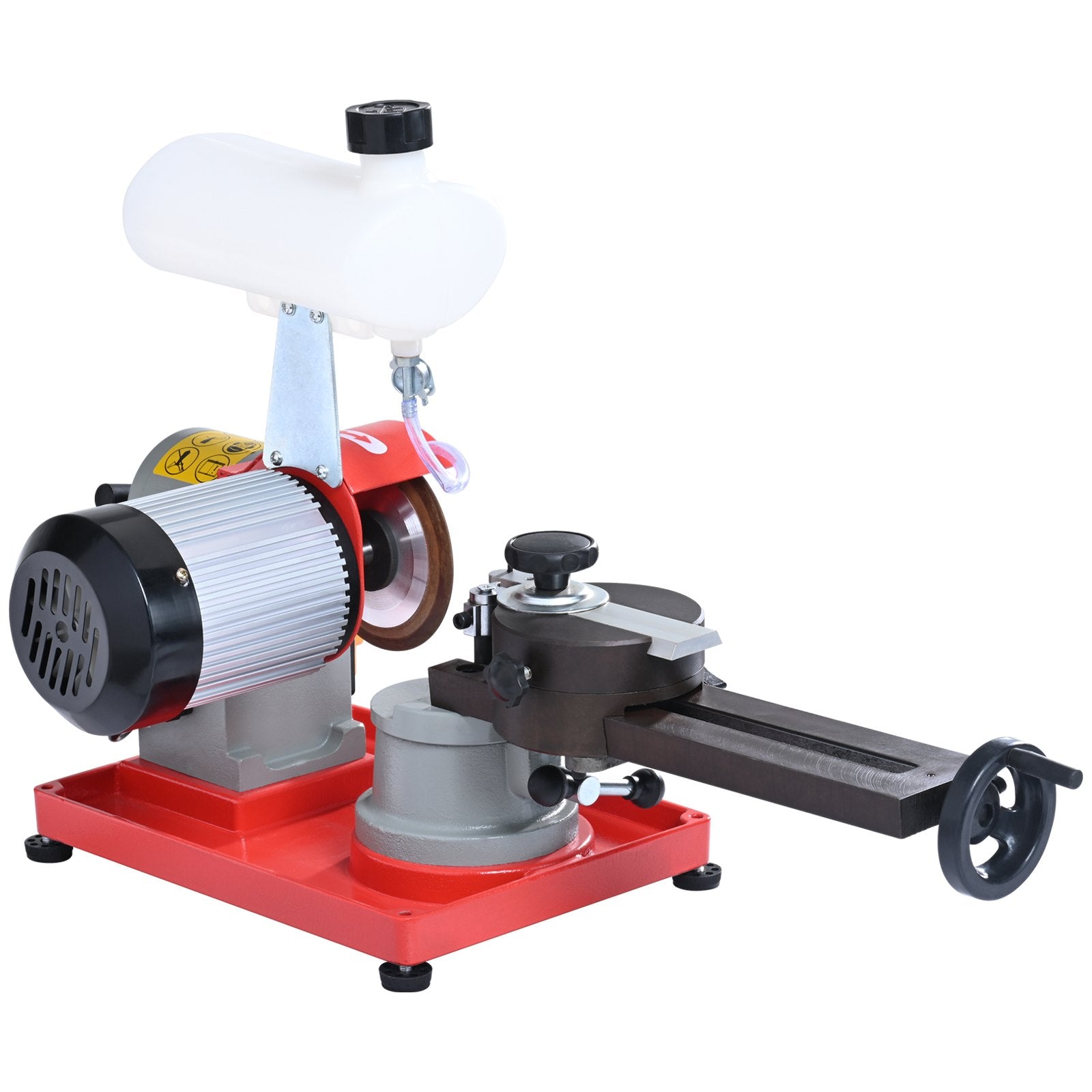 Circular Saw Blade Sharpener, 370W Saw Blade Grinding with Water Injection, Water Injection Circular Saw Blade Sharpening & 6 Saw Centerings, 5-inch Grinding Wheel for Carbide Tipped Saw Blades