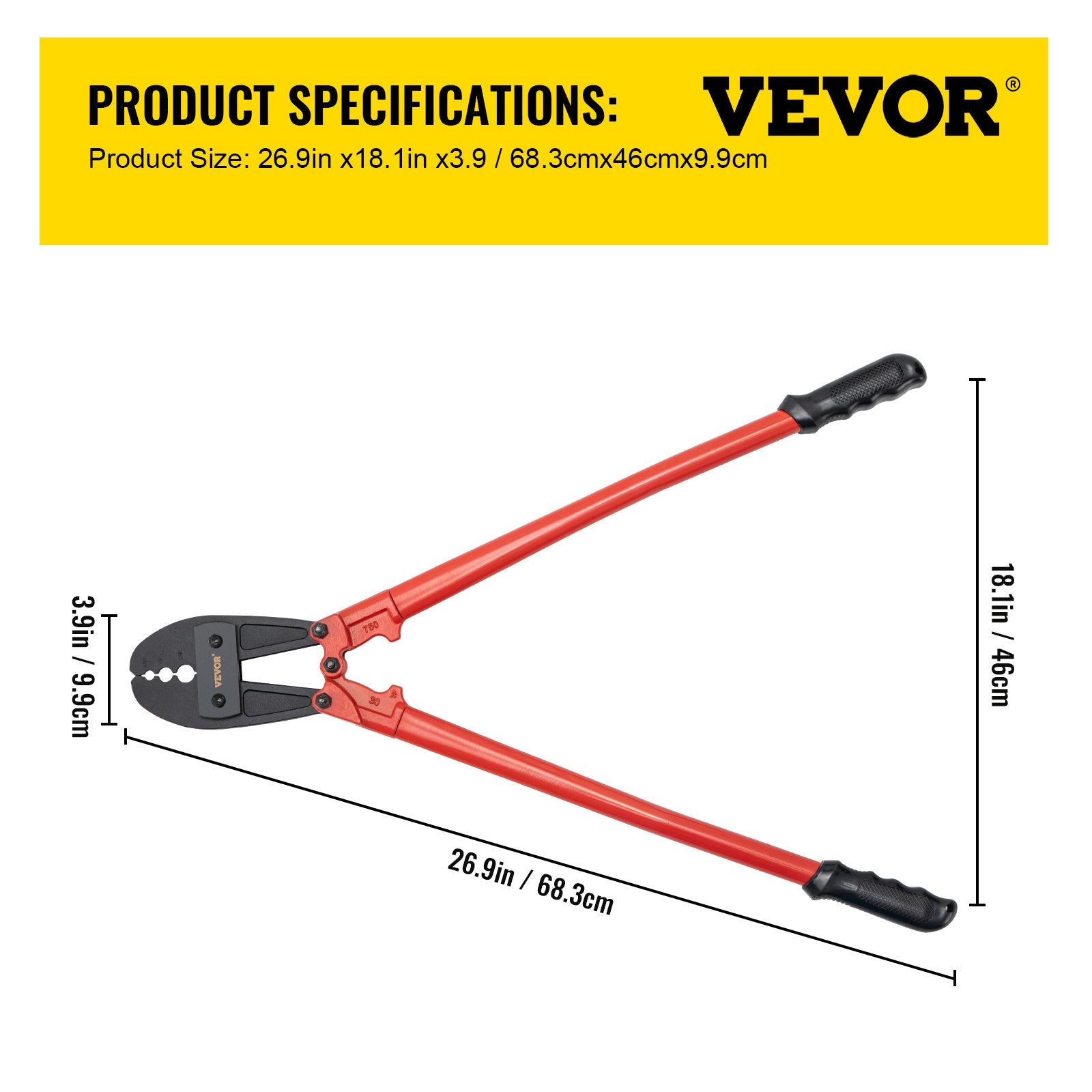 Kitchen & Bathroom DIY: 762mm/30" Hand Swager, Swaging Tool for 5/32", 1/4" and 5/16" Aluminum/Copper Sleeves