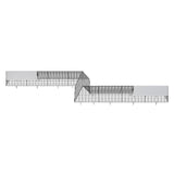 Small Animal Habitats & Cages: VEVOR Chicken Tunnels, 729 x 200 x 61.5cm(LxWxH) Chicken Tunnels for Yard, Portable Chicken Tunnels for Outside with Corner Frames, 2 Sets, Suitable for Chickens, Ducks, Rabbits