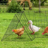 Coop & Hutch Accessories: VEVOR Chicken Tunnels, 400x100x61.5 cm(LxWxH) Chicken Tunnels for Yard, Portable Chicken Tunnels for Outside with Corner Frames, Chicken Coop Run, Suitable for Chickens, Ducks, Rabbits