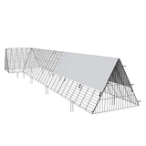 Coop & Hutch Accessories: VEVOR Chicken Tunnels, 400x100x61.5 cm(LxWxH) Chicken Tunnels for Yard, Portable Chicken Tunnels for Outside with Corner Frames, Chicken Coop Run, Suitable for Chickens, Ducks, Rabbits