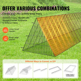 Coop & Hutch Accessories: VEVOR Chicken Tunnels, 300 x 71 x 61.5cm (LxWxH) Chicken Tunnels for Yard, Portable Chicken Tunnels for Outside Easy Installation, Chicken Coop Run, Suitable for Chickens, Ducks, Rabbits