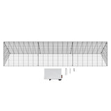 Coop & Hutch Accessories: VEVOR Chicken Tunnels, 300 x 71 x 61.5cm (LxWxH) Chicken Tunnels for Yard, Portable Chicken Tunnels for Outside Easy Installation, Chicken Coop Run, Suitable for Chickens, Ducks, Rabbits