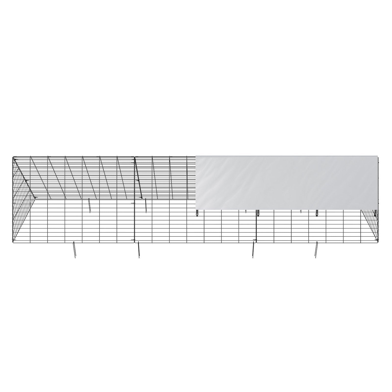 Coop & Hutch Accessories: VEVOR Chicken Tunnels, 300 x 71 x 61.5cm (LxWxH) Chicken Tunnels for Yard, Portable Chicken Tunnels for Outside Easy Installation, Chicken Coop Run, Suitable for Chickens, Ducks, Rabbits