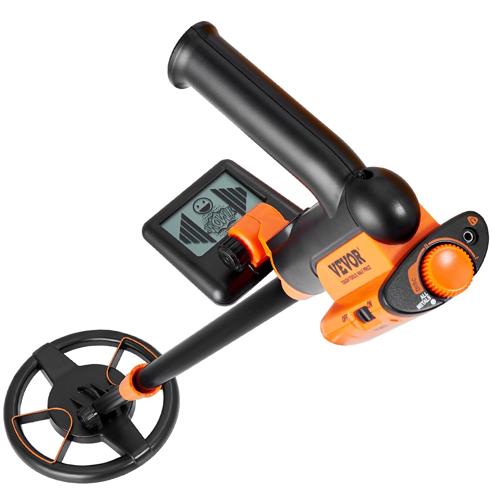 Metal Detectors: VEVOR Metal Detector for Kids, 150mm, Waterproof Search Coil with LCD Display, Adjustable 660.4-914.4 mm Gold Detector, Lightweight Carbon Fiber Stem for Junior & Youth Detecting Gold Coin Treasure
