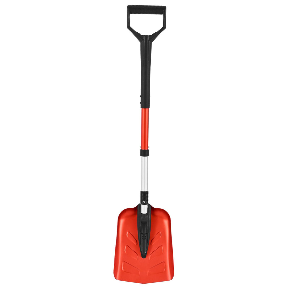 Snow Shovel for Driveway, 22cm Foldable Snow Shovel with D-shaped Handle, , 36-40 in Adjustable, Lightweight Aluminum Alloy Snows Removal Tool, Reduce Back Strains for Garden Car Camping