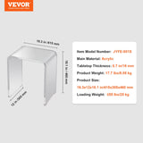 Side Tables: VEVOR Acrylic End Table, C-Shaped Lucite Side Table, Clear Acrylic Side Table for Drink, Food, Snack used in Living Room, Bedroom, and Study