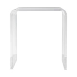 Side Tables: VEVOR Acrylic End Table, C-Shaped Lucite Side Table, Clear Acrylic Side Table for Drink, Food, Snack used in Living Room, Bedroom, and Study