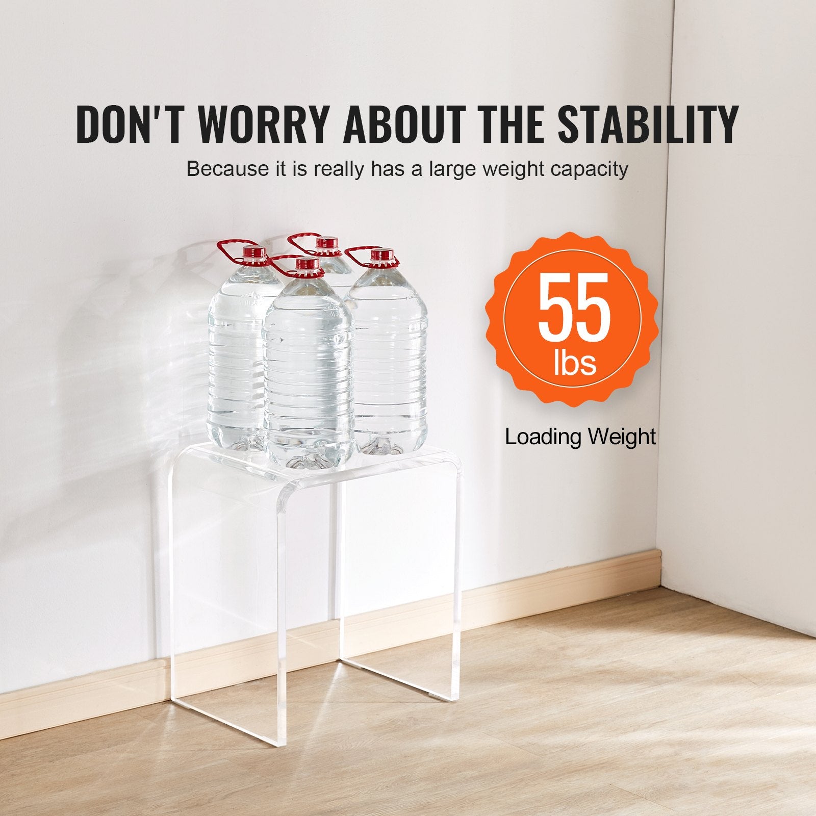 Side Tables: VEVOR Acrylic End Table, 2 pcs C-Shaped Lucite Side Tables, Clear Acrylic Side Table for Drink, Food, Snack used in Living Room, Bedroom, and Study